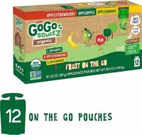 Organic Variety Pack (Apple Apple/Apple Strawberry/Apple Banana) Fruit On The Go
