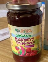 Organic raspberry preserves