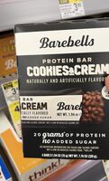Cookies and cream protein bars