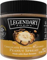 Chocolate banana flavored peanut spread