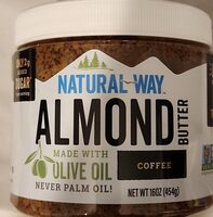 Coffee Almond Butter made with olive oil