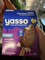 Vanilla Chocolate Crunch Frozen Greek Yogurt Bars