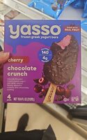 Frozen greek yogurt bars cherry chocolate crunch