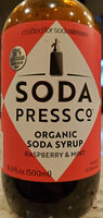 Raspberry and mint soda syrup