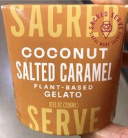Coconut salted caramel gelato