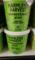 Unsweetened plain organic cultured coconut