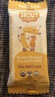 Peanut banana chocolate chip kids snack bar