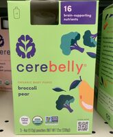 Organic Baby Puree Broccoli Pear