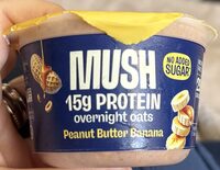 MUSH 15g Protein Overnight Oats Peanut Butter Banana