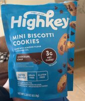 Chocolate Chip Mini Biscotti Cookies