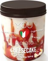 Cheesecake with mixed wild berry topping gelato