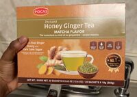 Instant honey ginger tea matcha flavor