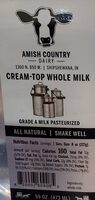 Cream top whole milk