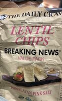 Lentil Chips Himalayan Pink Salt