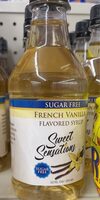 French vanilla flavored syrup