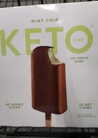 Keto mint chip ice cream bars