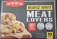 Meat lovers breakfast burrito