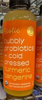 Bubbly probiotics + cold pressed turneric tangerine