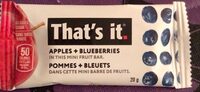 Apples + Blueberries Mini Fruit Bar