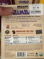 Organic Artisan Energy Bar Chocolate Cha Cha