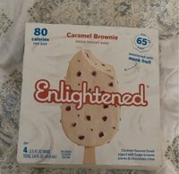 Caramel brownie popsicle