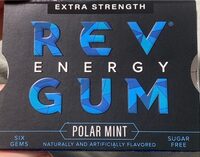 Rev Energy Gum (Polar Mint) Extra Strength