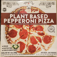 Plant based pepperoni pizza