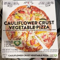 Cauliflower Crust vegetable pizza