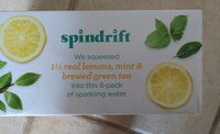 Unsweetened mint green tea