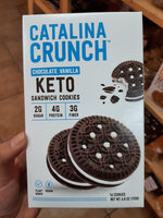 Chocolate Vanilla Keto Sandwich Cookies imp