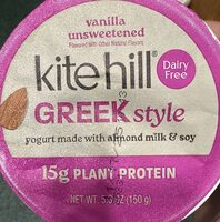 Vanilla unsweetened Greek style yogurt