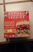 Mushroom Mozzarella Veggie Burger