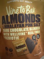 Almonds & Himalayan Pink Salt Dark Chocolate Blended With Wellvine Real Food Prebiotic