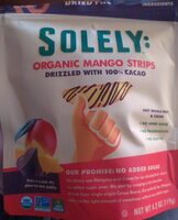 Mango Strips With Cacao Drizzle