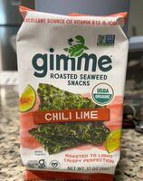 Organic Roasted Seaweed Snacks Chili Lime