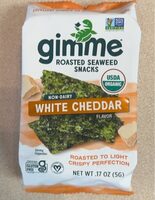 Organic Roasted Seaweed Snack, Vegan White Cheddar