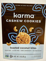 Cashew Cookies Toasted Coconut Bites