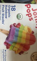 Organic rainbow fruit stacks