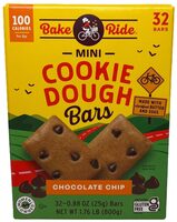 Mini Cookie Dough Bars Chocolate Chip