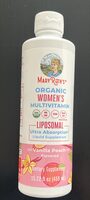 Organic women’s multivitamin, liposomal ultra absorption liquid supplement