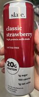 Classic strawberry high protein milk shake