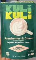 Strawberries and Crème Superfood Latte