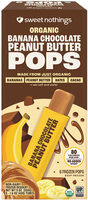 Organic Banana Chocolate Peanut Butter Dessert Pops