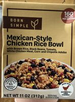 Mexican style chicken rice bowl