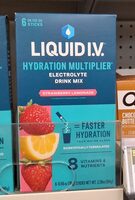 Hydration Multiplier Electrolyte Drink Mix Strawberry Lemonade