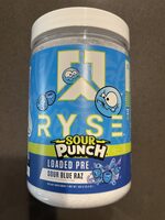 Sour Punch Loaded Pre Sour Blue Raz