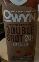 Dairy-free coffee shake caramel macchiato flavored