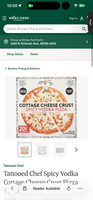 Cottage Cheese Crust Spicy Vodka Pizza