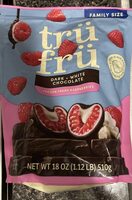 Family Size Raspberries with white and dark chocolate