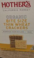 Organic bite-size Thin Wheat Cracker